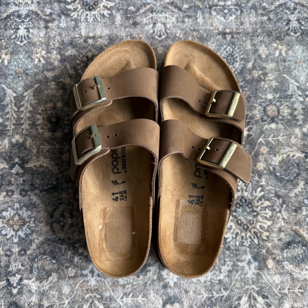 Birkenstock Papillio Arizona Suede Nubuck Platform Sandals - Picture 2 of 11